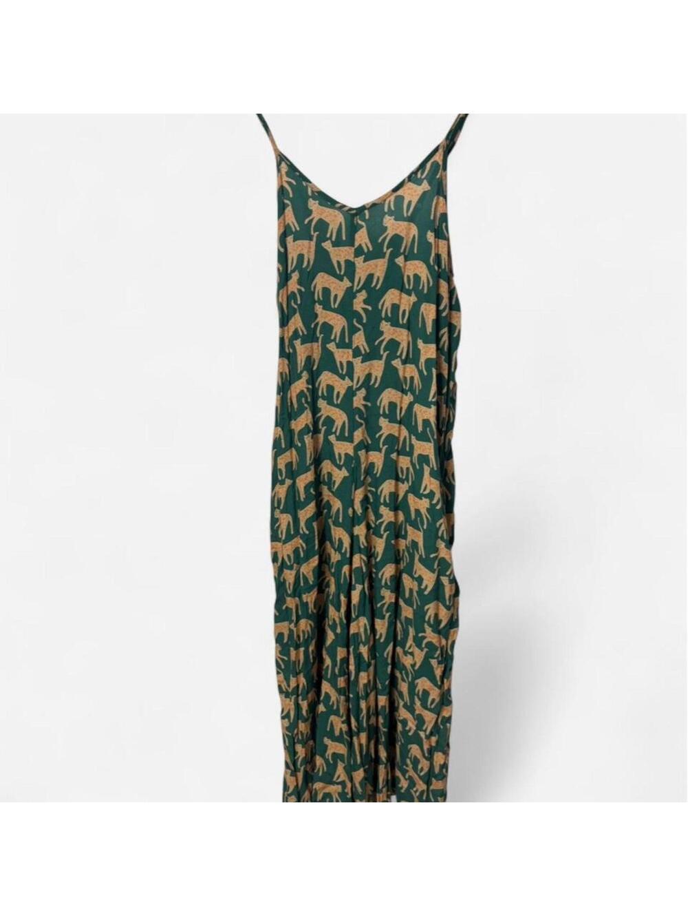 World Market Cheetah Print Romper Jumpsuit